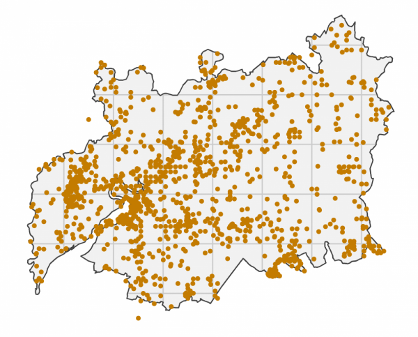 BirdTrack sites Gloucestershire 2020 BirdTrack sites Gloucestershire 2020