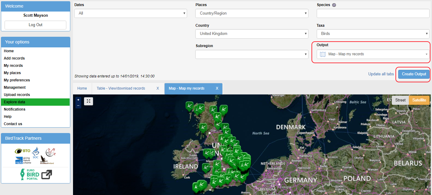 Life list map Life list map