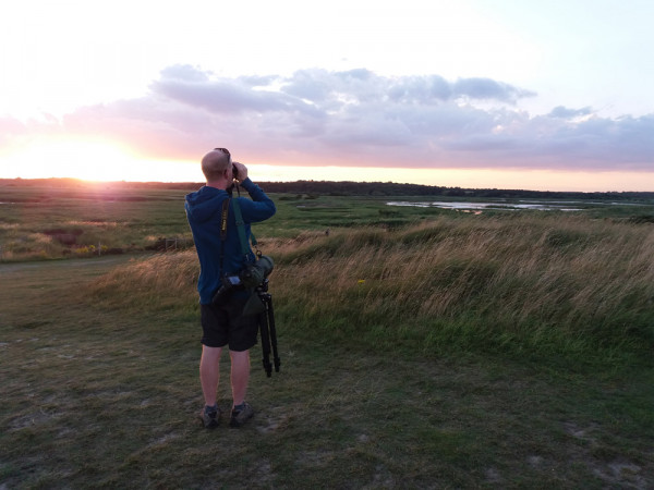 Neil with his camera. Sarah Harris