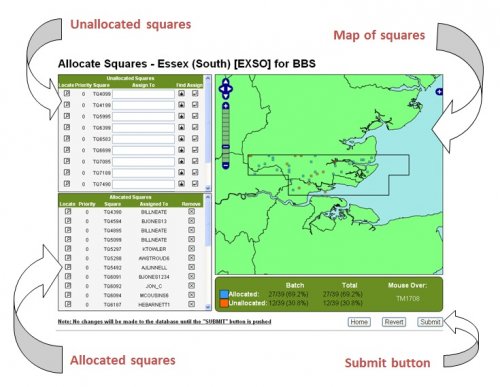 Allocate squares page