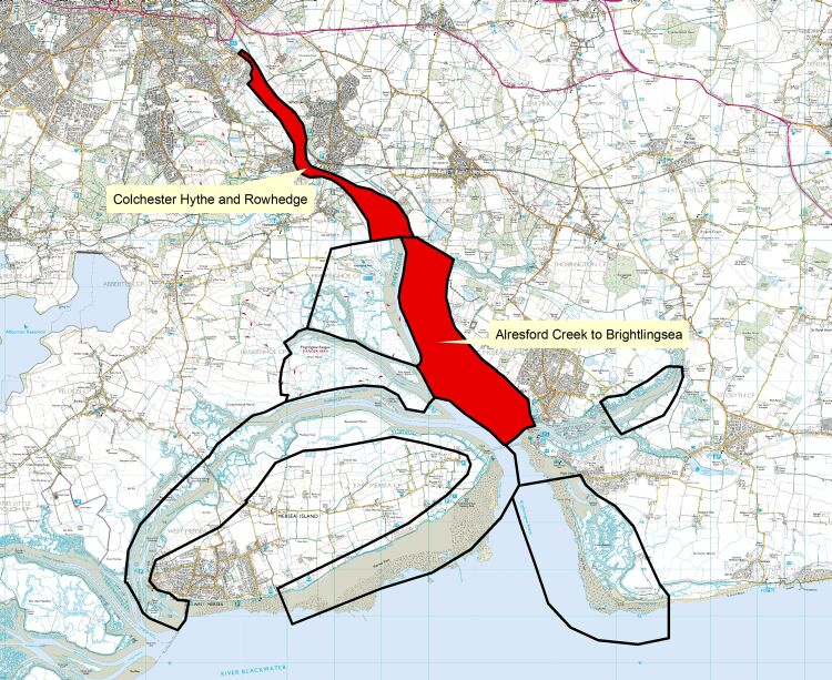 Vacant sectors of the Colne Estuary